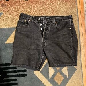 Black 501 Jean cut off